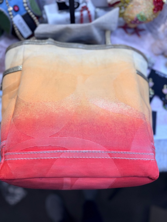 Coach vintage Limited Edition Orange Ombre Signature Tote - Picture 16 of 16